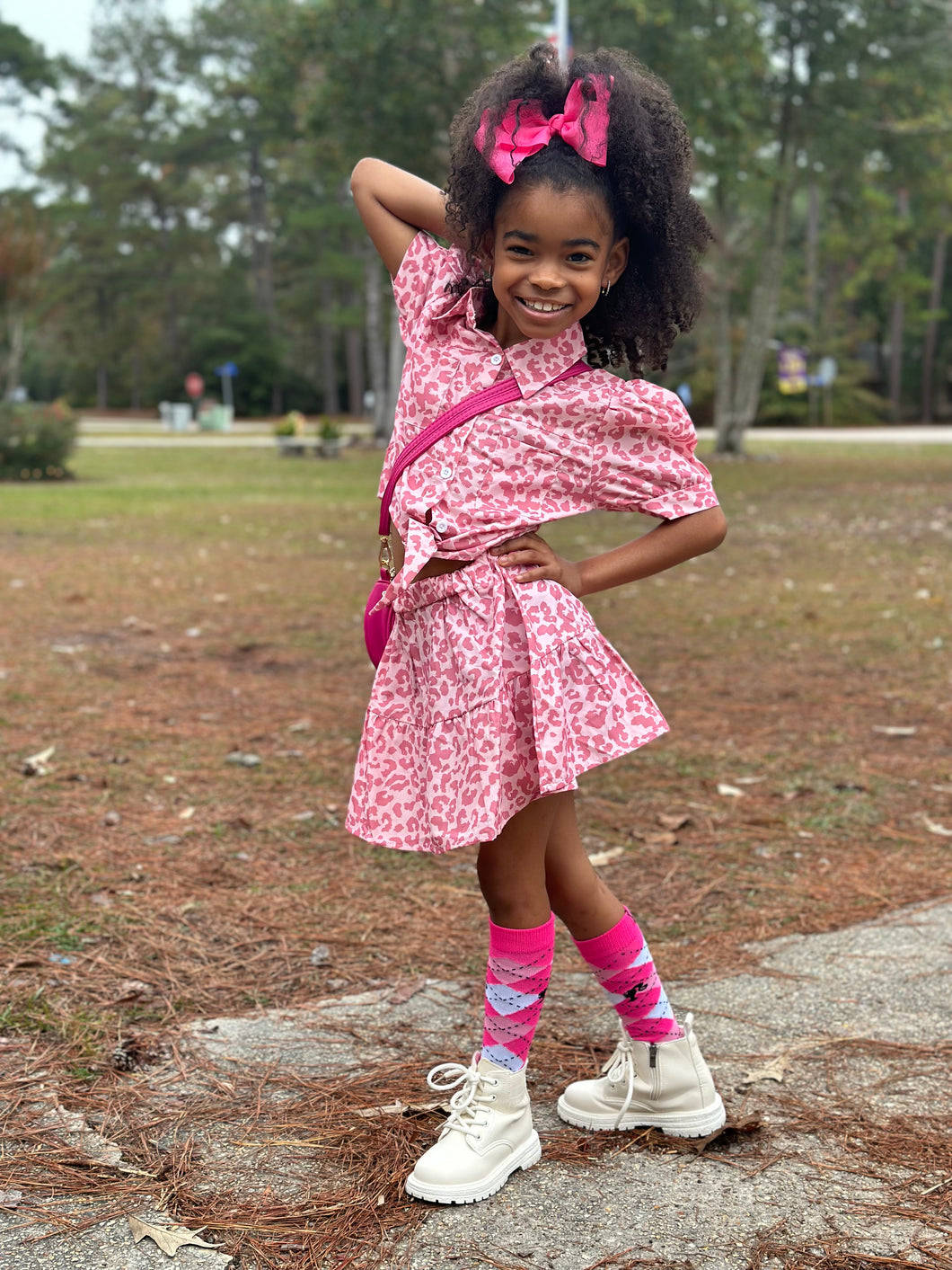 Pink Cheetah Print 2pc Set