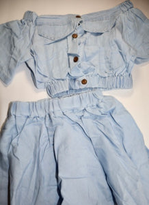 Denim Skirt Set