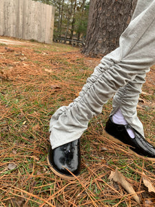 “Gathered” Stacked Pants