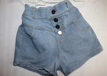 Load image into Gallery viewer, Denim Hi Waist Shorts