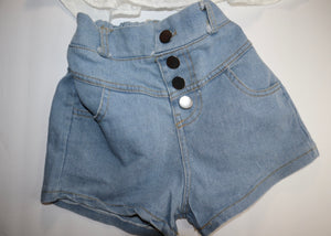 Denim Hi Waist Shorts