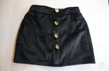 Load image into Gallery viewer, Black Corduroy Skirt