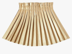 Faux Leather Hollywood Pleated Skirt