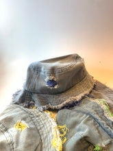 Load image into Gallery viewer, Denim Distressed Colored Bucket Hat