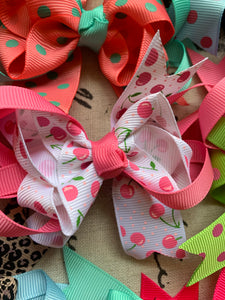 Hair Bows - 3/4inch Color Blend