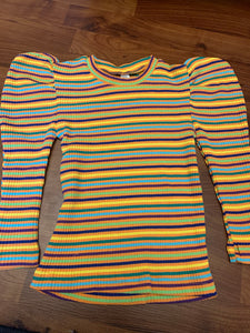 Puff Sleeve - Stripe Top