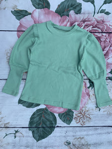 Puff Sleeve - Minty Top