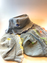 Load image into Gallery viewer, Denim Distressed Colored Bucket Hat