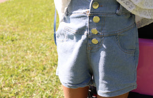 Denim Hi Waist Shorts