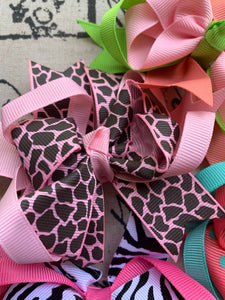 Hair Bows - 3/4inch Color Blend