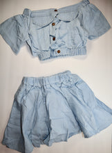 Load image into Gallery viewer, Denim Skirt Set