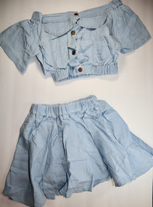 Denim Skirt Set