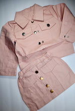 Load image into Gallery viewer, Denim Pink Skirt Set