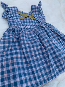 Summer Blues Plaid Dress